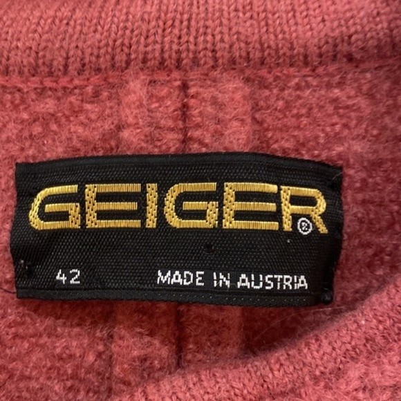 Vintage Geiger of Austria Boiled Wool Jacket | Pink | Size 42 - Picture 5 of 7